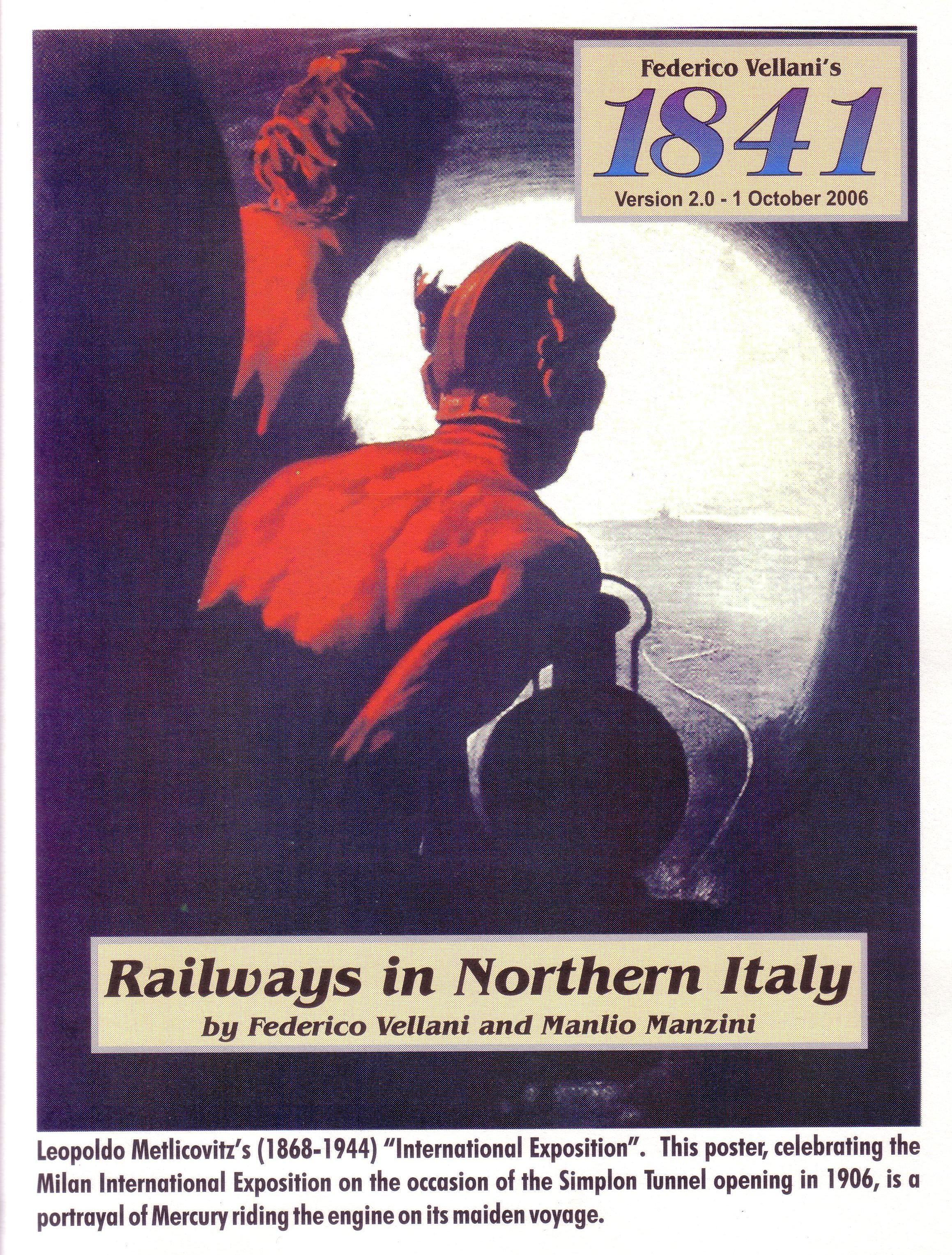 1841: Railways in Northern Italy cover
