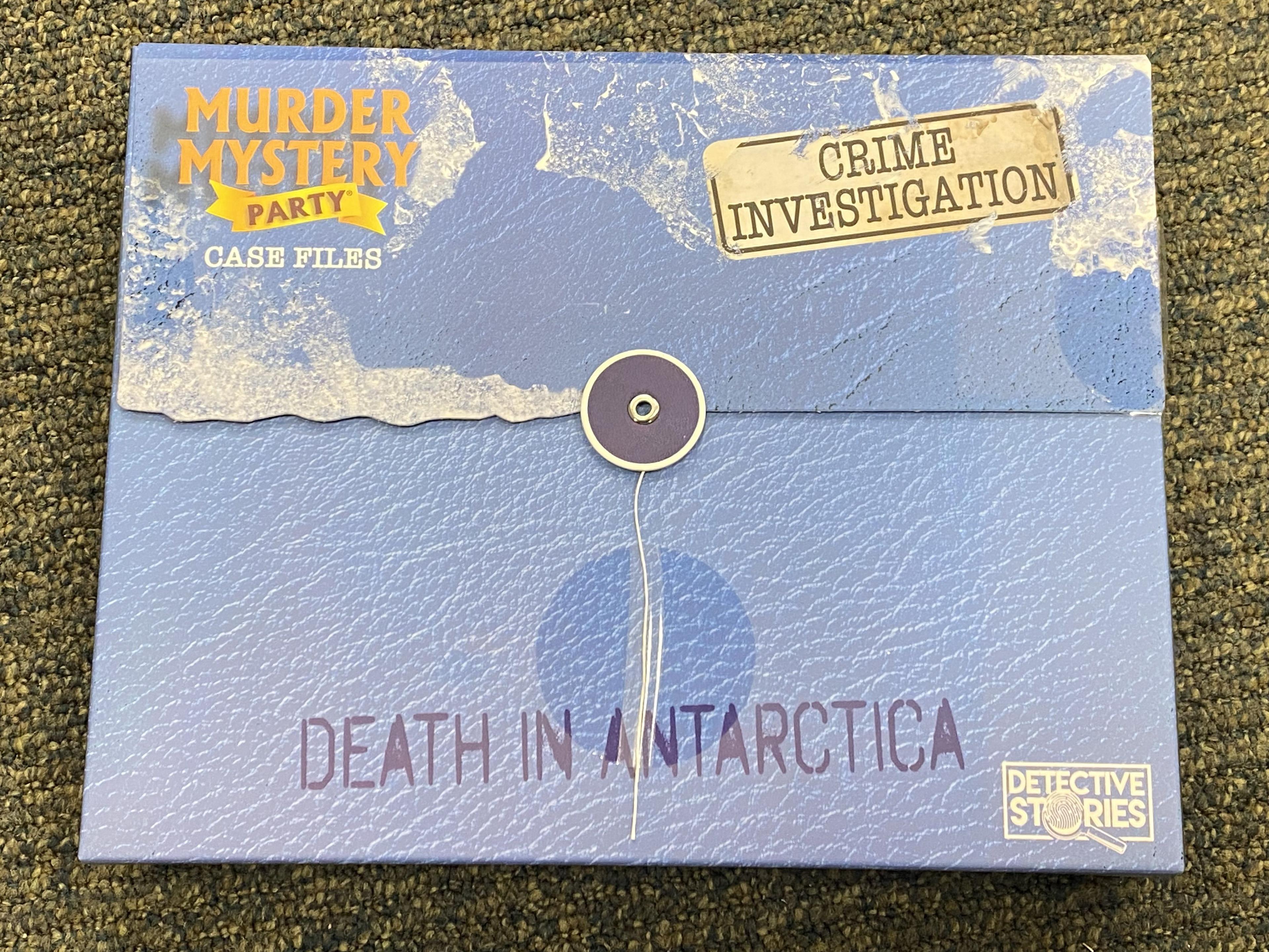 Murder Mystery Party Case Files: Death in Antarctica cover