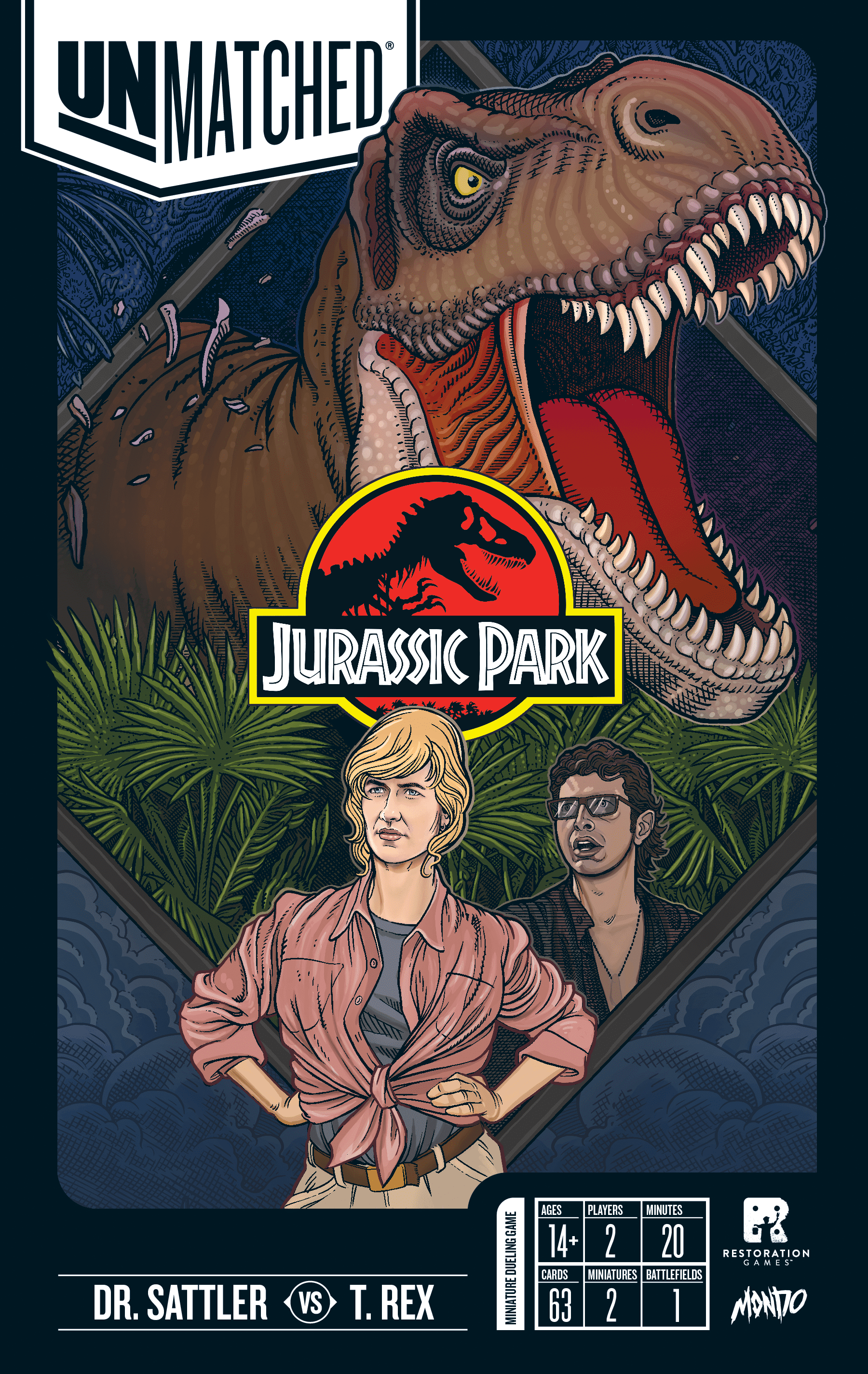 Unmatched: Jurassic Park – Dr. Sattler vs. T. Rex cover
