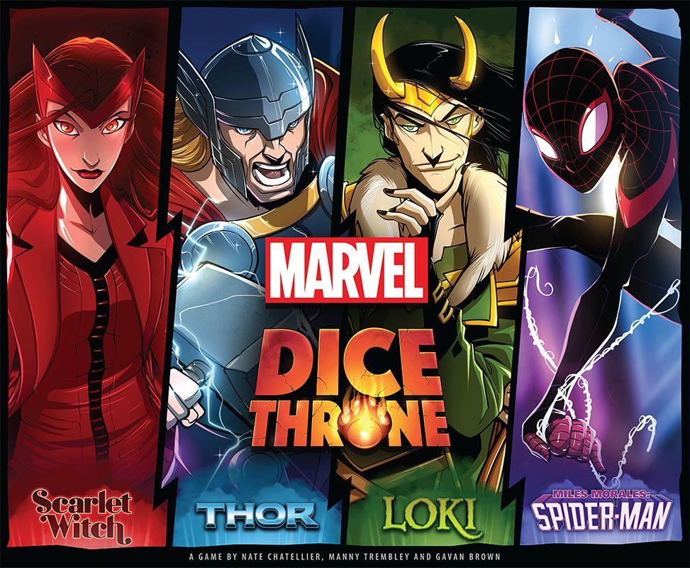 Marvel Dice Throne: Scarlet Witch v. Thor v. Loki v. Spider-Man cover